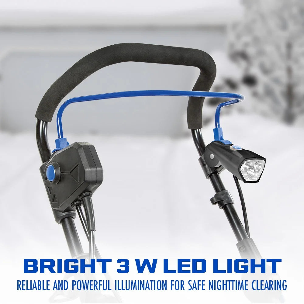 Ultra 15 Amp Electric Corded Snow Blower, 2 Blade Auger, 21 Inch Wide, SJ625E