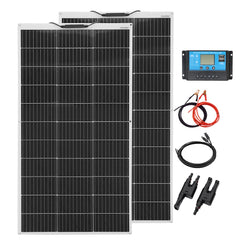 12V Flexible Solar Panel Kit Monocrystalline Solar Cell 50W 100W 120W 240W PV for Home RV & Boat Solar Power China Drop Shipping