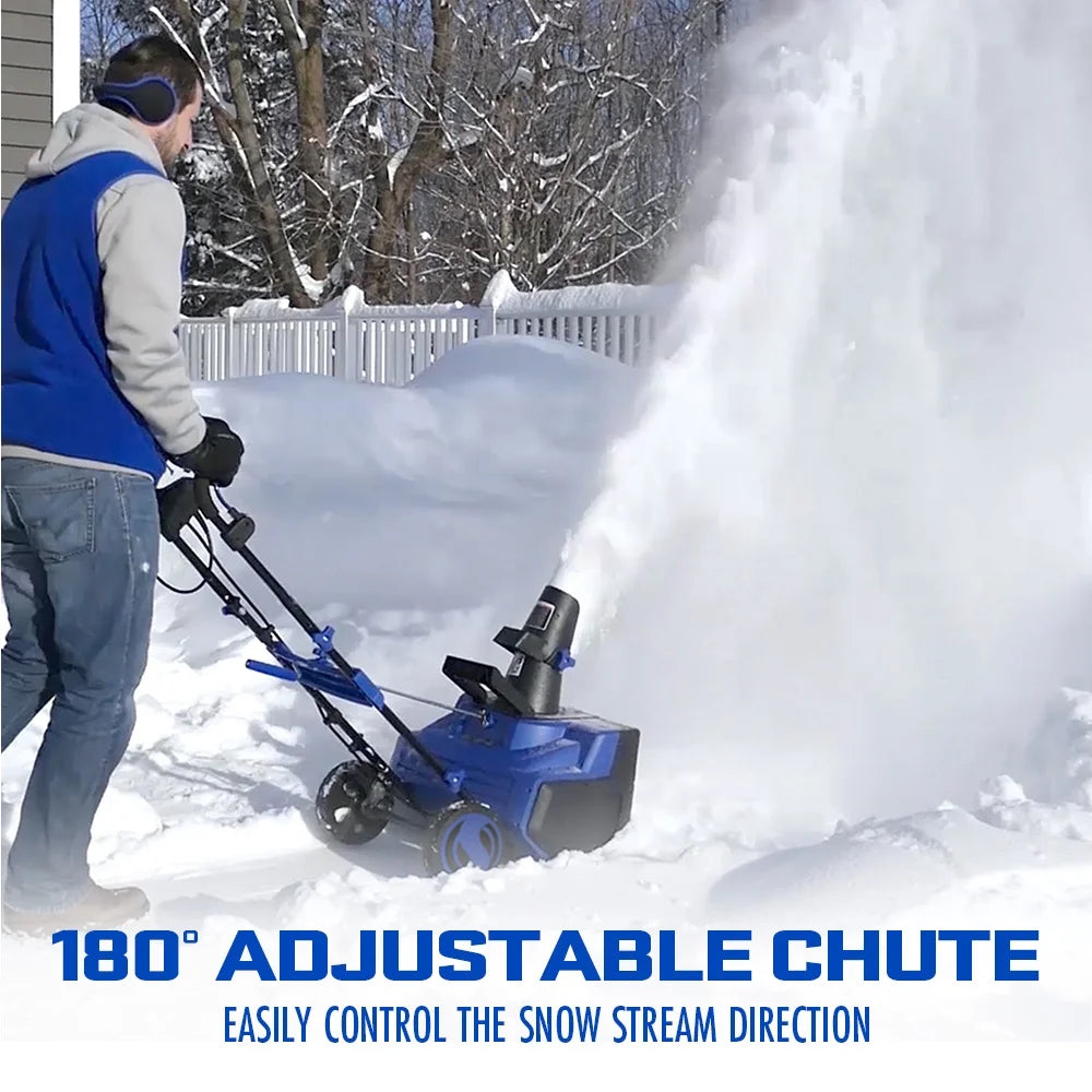 Ultra 15 Amp Electric Corded Snow Blower, 2 Blade Auger, 21 Inch Wide, SJ625E