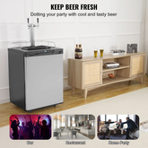 Kegerator With Dual Draft Dispensers US