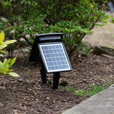 250 Lumens Black Solar Powered Dual Color Integrated LED Outdoor Landscape Flood Light (2-Pack)