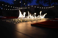Entertainer Outdoor Fire Pit Table – 6 Ft with Fire Glass (LP/NG Compatible)