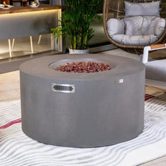 Elementi Pacaya Fire Table With Propane Tank Drawer OFG311