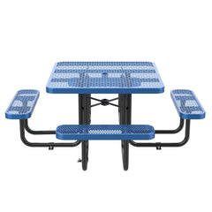 46" Square Picnic Table With Umbrella Hole