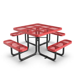 46" Square Picnic Table With Umbrella Hole