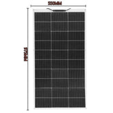 Solar Panel 300W 400W 200W 100W Flexible Monocrystalline Solar Cell Photovoltaic Solar Panels Kit 12V Battery Charger