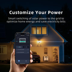 IEE SP5000 Solar Power Station 5000W (9000W Surge), 5120Wh Lifepo4 Battery, 120V/240V Dual Voltage, 2X500W Panels Compatible, Expandable to 10Kwh, Home Transfer Switch Ready