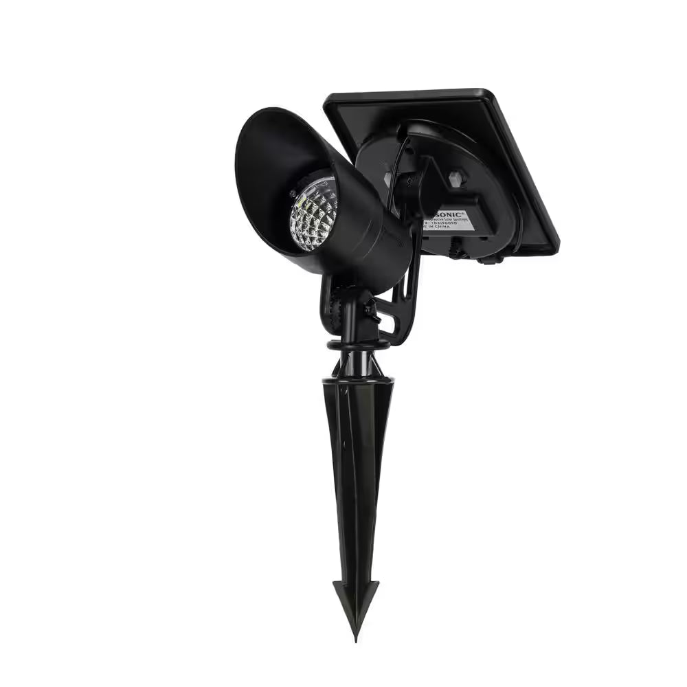 Progressive Black Solar Integrated LED Landscape Flood Light with Adjustable Color Temperature