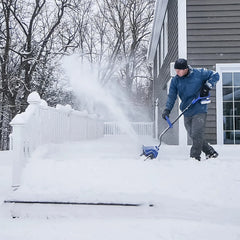 24V Cordless Snow Shovel Kit, Driveway Winter Snow Removal, Blue, 24V-SS13-XR