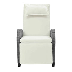 Outdoor Rattan Two-person Combination With Coffee Table, Adjustable,