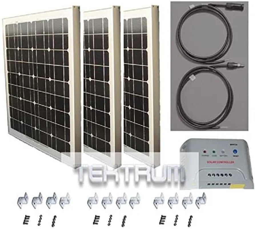 KIT Cargador De Batería De PANEL SOLAR UNIVERSAL 120W 36V Para Carrito De GOLF