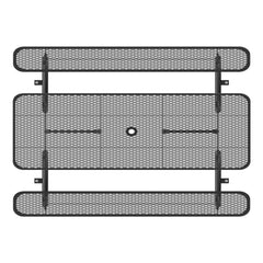 8ft Rectangle Picnic Table With Umbrella Hole