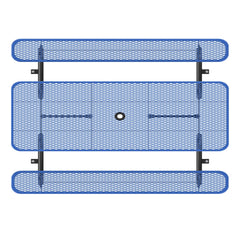 8ft Rectangle Picnic Table With Umbrella Hole