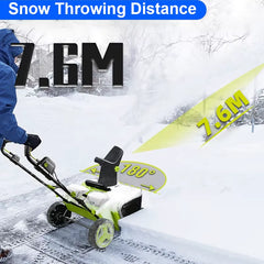 3500W 40V Brushless Electric Snow Plow Thrower Cordless Snow Sweeper Clean Street Courtyard Snow Shoveling Snow Remover Machine
