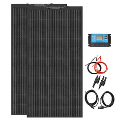12V Flexible Solar Panel Kit Monocrystalline Solar Cell 50W 100W 120W 240W PV for Home RV & Boat Solar Power China Drop Shipping