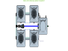 Alien Hydroponics RDWC 4 Pot 2 Row 20L Kit