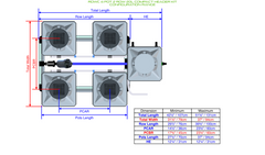 Alien Hydroponics RDWC 4 Pot 2 Row 20L Kit