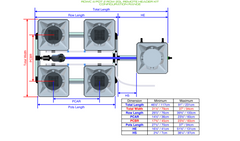 Alien Hydroponics RDWC 4 Pot 2 Row 20L Kit