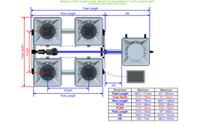 Alien Hydroponics RDWC 4 Pot 2 Row 20L Kit