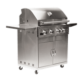 Broilmaster B-Series Deluxe 40-Inch Freestanding Stainless Steel Gas Grill with Rear Infrared Burner