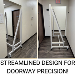 Trellis Slayer 9000 Trellis Mover by Common Culture - White Powder Coated w/ 6" Rubber Casters - 4 Rolls Capacity