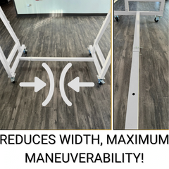Trellis Slayer 9000 Trellis Mover by Common Culture - White Powder Coated w/ 6" Rubber Casters - 4 Rolls Capacity