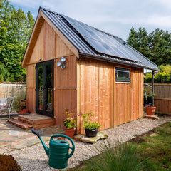 Compact Solar-Powered Garden Shed