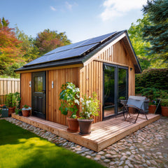 Compact Solar-Powered Garden Shed