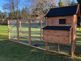RESORT CHICKEN COOP AND RUN. IN-STOCK.