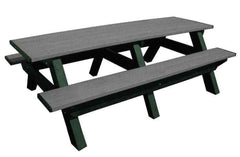 Deluxe 8′ Recycled Plastic Picnic Table for Eco-Friendly Outdoor Seating