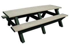 Deluxe 8′ Recycled Plastic Picnic Table for Eco-Friendly Outdoor Seating
