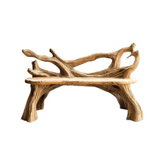 Driftwood Grove Handcrafted Live Edge Outdoor Bench