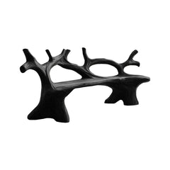 Elmwave Handcrafted Live Edge Outdoor Bench