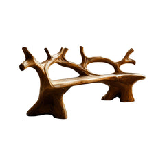 Elmwave Handcrafted Live Edge Outdoor Bench
