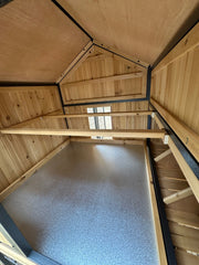 Cottage coop made with metal frame. New and predator proof