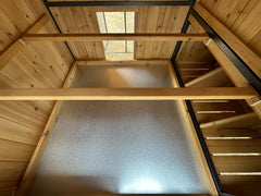 Cottage coop made with metal frame. New and predator proof