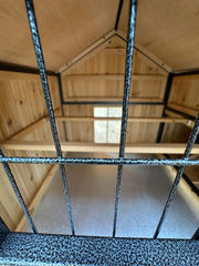 Cottage coop made with metal frame. New and predator proof