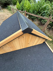 Cottage coop made with metal frame. New and predator proof