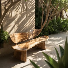 Leafform Solis Solid Wood Outdoor Bench