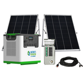 Nature's Generator Lithium 3600 Solar Generator and Transfer Switch