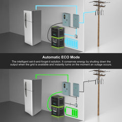 Nature's Generator Lithium 6000 with Solar Panels and Wind Turbine