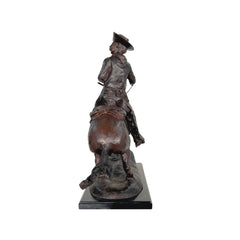 Remington 'Cowboy' Table-Top Bronze Statue
