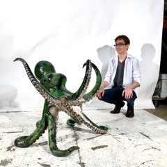 Octopus Bronze Table Base Statue