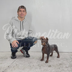 Medium French Bulldog Bronze Statue