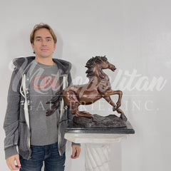 Trotting Horse Table-top Bronze Statue