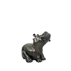 Bronze 'Princess Bella' Hippopotamus Fountain Sculpture