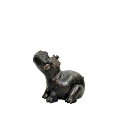 Bronze 'Princess Bella' Hippopotamus Fountain Sculpture