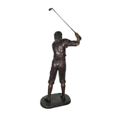 Life-size Male Golfer Bronze Statue