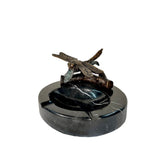 Marble Trinket Tray with Bronze Dragonfly