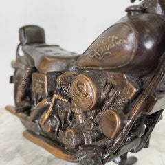 Motorcycle Table-top Bronze Statue
